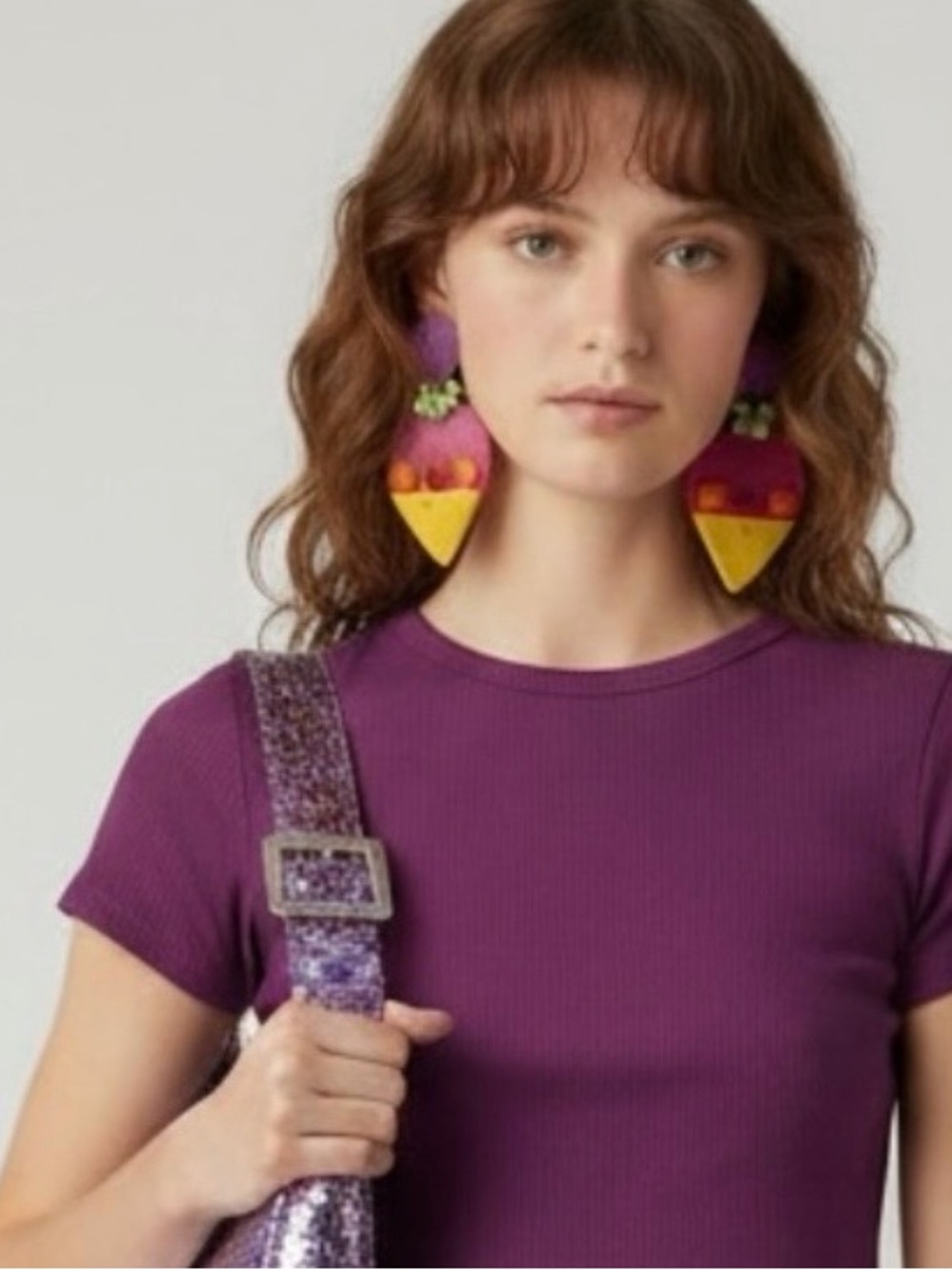 Epic Y2K CHUNKY LEATHER Artisan SIGNED
Statement Drop Earrings Women's Jewelry
